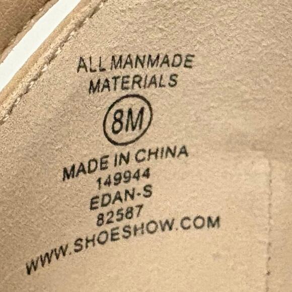 City Classified Nude Ankle Strap Closed Toe Block Heel Pumps Women’s Size 8.5 - Picture 9 of 11